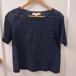 Ann Taylor LOFT Navy Blue Top - Size SP